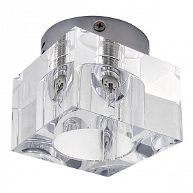 Светильник точечный накладной декоративный под заменяемые галогенные или LED лампы Lightstar Cubo 160204 - фото и цены