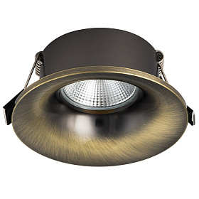 Светильник точечный встраиваемый декоративный под заменяемые галогенные или LED лампы Lightstar Levigo 010021 - фото и цены