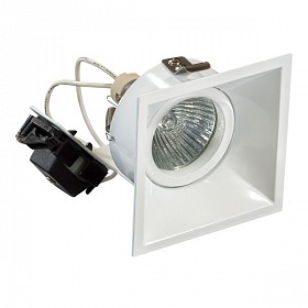 Светильник точечный встраиваемый декоративный под заменяемые галогенные или LED лампы Lightstar Domino 214506 - фото и цены